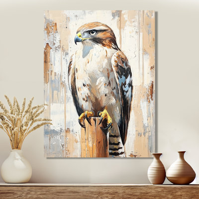 Hawk On The Hunt III - Hawk Wall Art Living Room