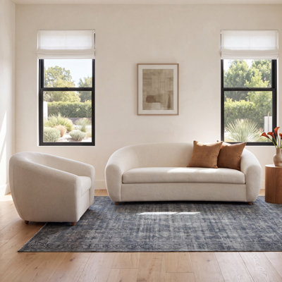2-Piece Boucle Living Room Set