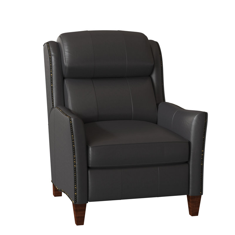Lancaster Recliner, Outsider Raven Genuine Leather, New Classiques, Power