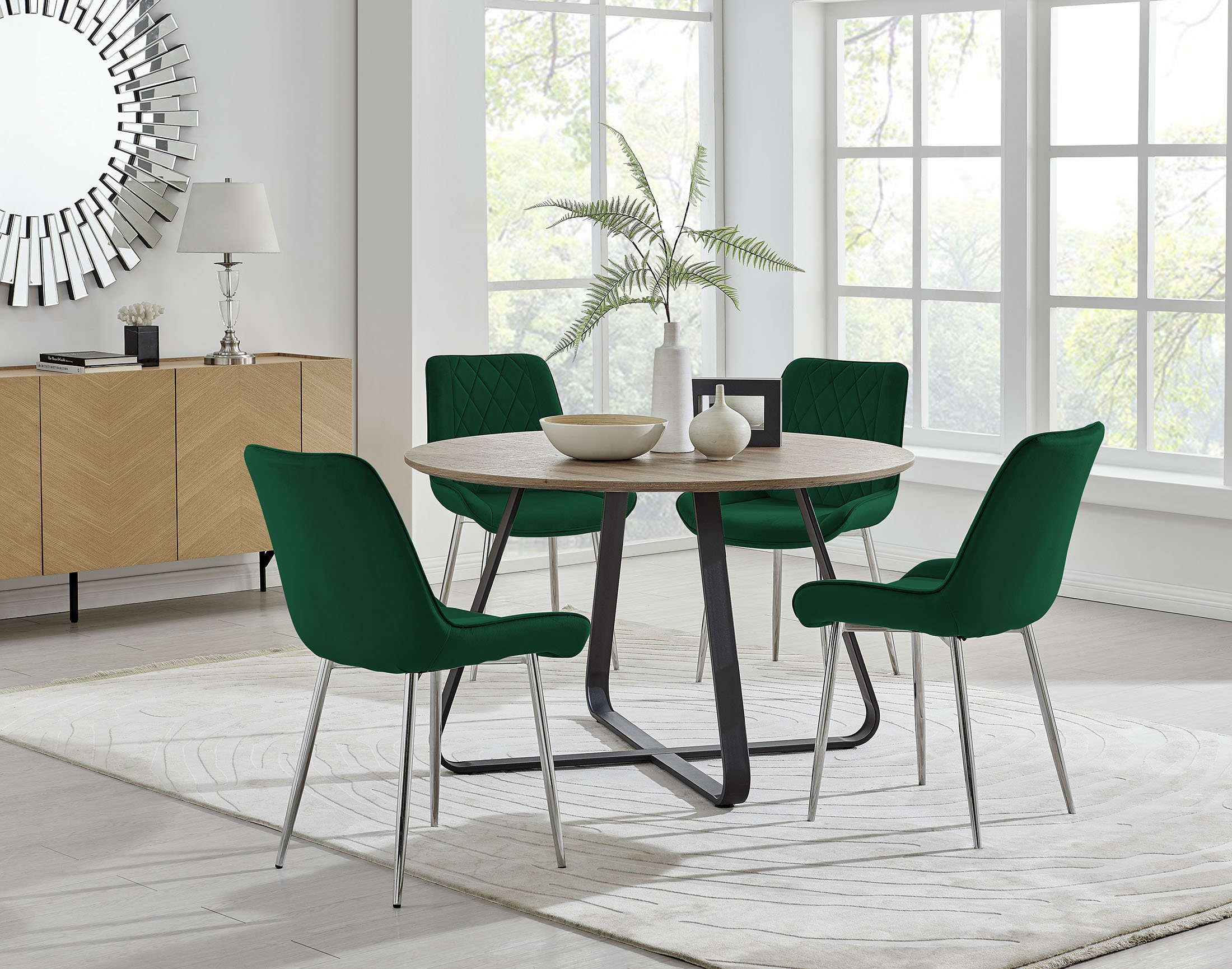 5 piece deals round table set