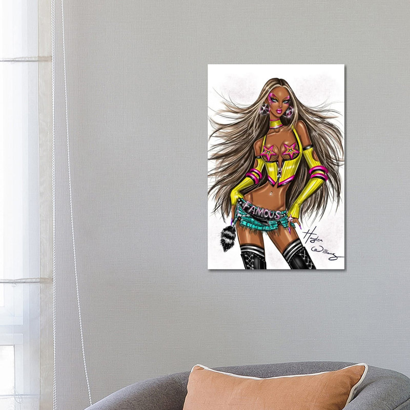 «Superstar Pop Diva», reproduction d'art sur toile tendue, 26" x 18", Gallery Wrapped Canvas, No Frame
