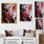 Infusion de marbre rouge et noir - impression sur toile de marbre abstrait-1373453473-1373453471