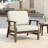 Bevelyn Beige Acacia Outdoor Chair Set with Cushions-1149783274