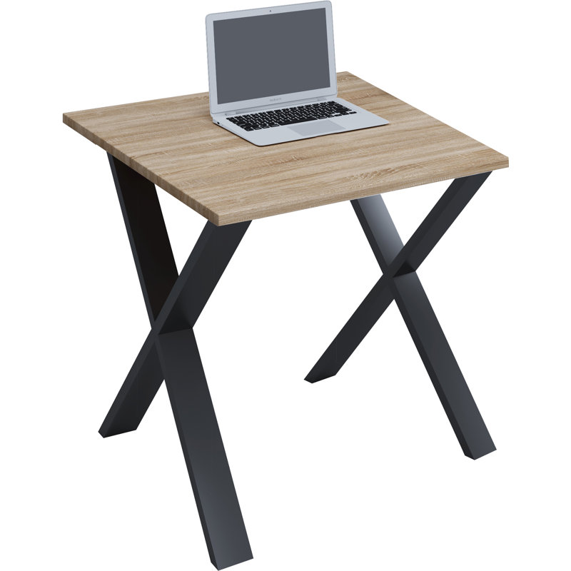 Randalle Writing Desk, Brown / Black, 76cm H x 80cm W x 50cm D