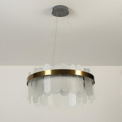 Dimmable LED Drum Chandelier