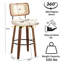 Tabouret de bar pivotant avec dossier en similicuir Cane-785330032-785330038
