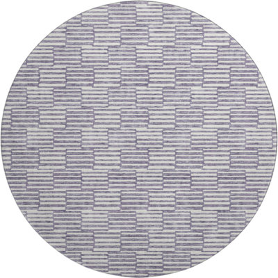 Premium Machine Washable Prisco Lilac Rug