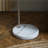 155cm Silver/White Arched Floor Lamp