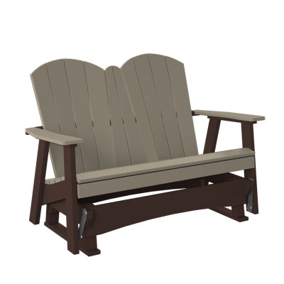  4' Chair Glider. Weatherwood And Tudor Brown