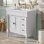 Meuble-lavabo simple 30 po avec comptoir en céramique-1044616705-1044616704
