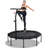 Pirecart 50" Foldable Trampoline with Adjustable Handle Bar, Max Load 330lbs