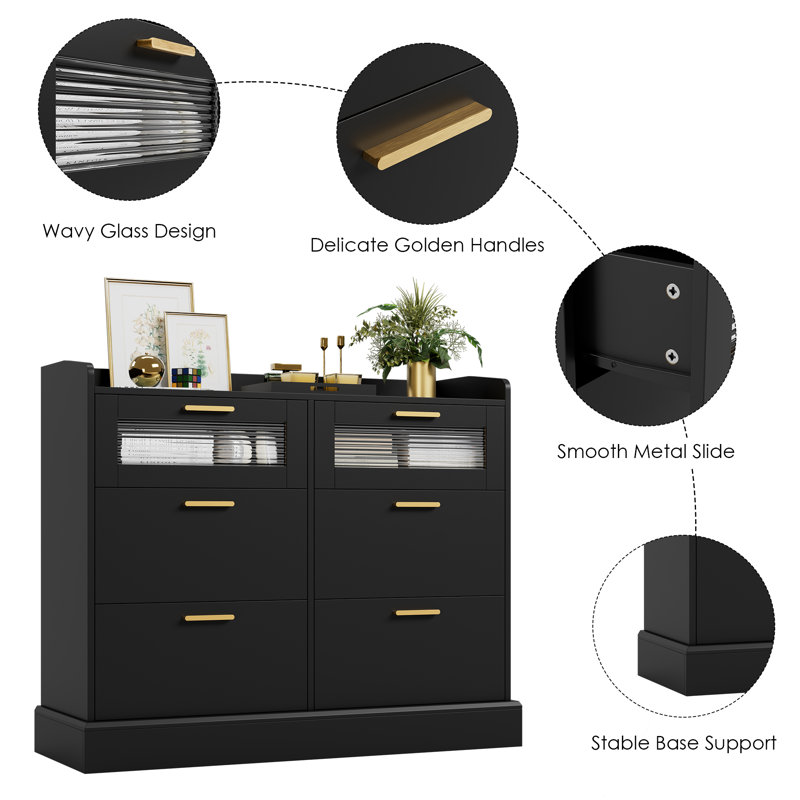 Willa Arlo Interiors Tennie 39.4" W 6-Drawer Double Dresser & Reviews - Wayfair Canada Willa Arlo Interiors Tennie 39.4" W 6-Drawer Double Dresser & Reviews - Wayfair Canada