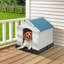 Deshondra Waterproof Plastic Dog Shelter with Animal Shelter-425779637-425779639