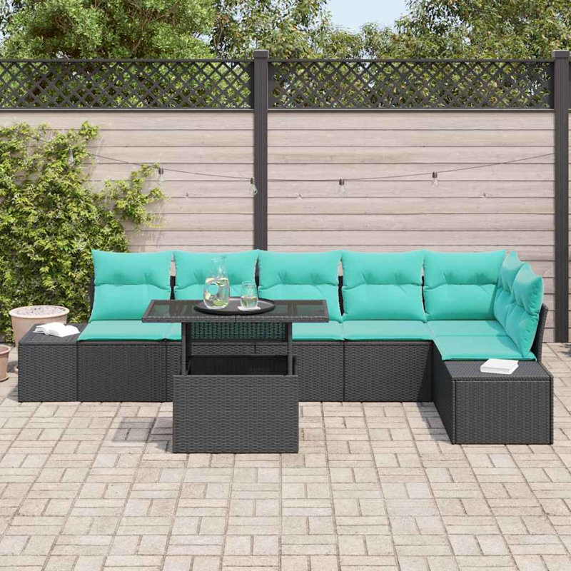 Ensemble de canapé de jardin avec coussin 7 pièces vidaXL