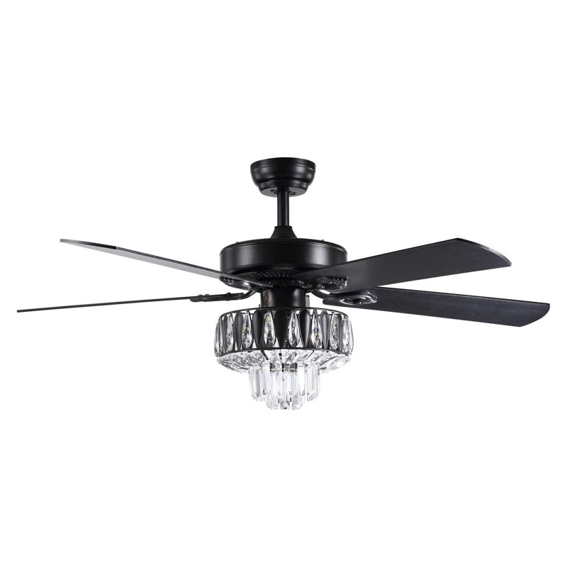 Ventilateur de plafond 52 po avec lumières DEL Eichen