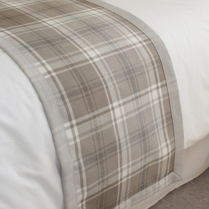 Cotton Blend Bed Runner, 20" x 66", Beige