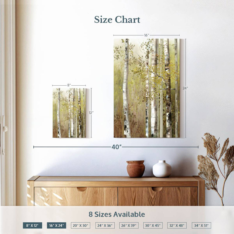 Harnek Serenity Birch, 12" H x 8" W