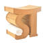 Spateak Grade-A Teak Wood Sparta Shower Seat 18" Outdoor Patio Stool Bench