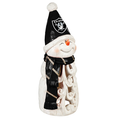 Statuette DEL bonhomme de neige Las Vegas Raiders, 26 po