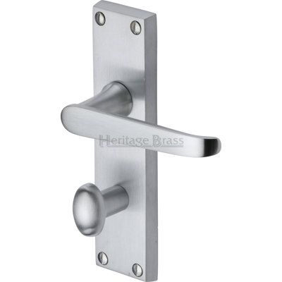 Heritage Brass Heritage Door Handle for Bathroom Victoria Design