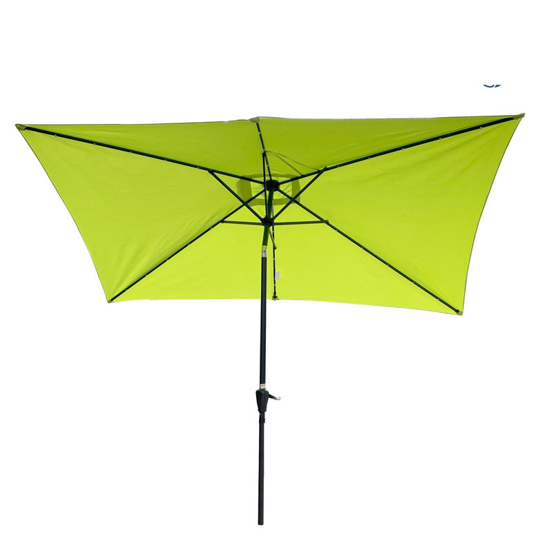 Parasol lumineux à énergie solaire à DEL, Vert citron