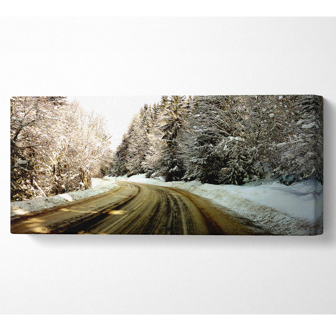 Snow Path - Kunstdrucke auf Leinwand - Wrapped Canvas