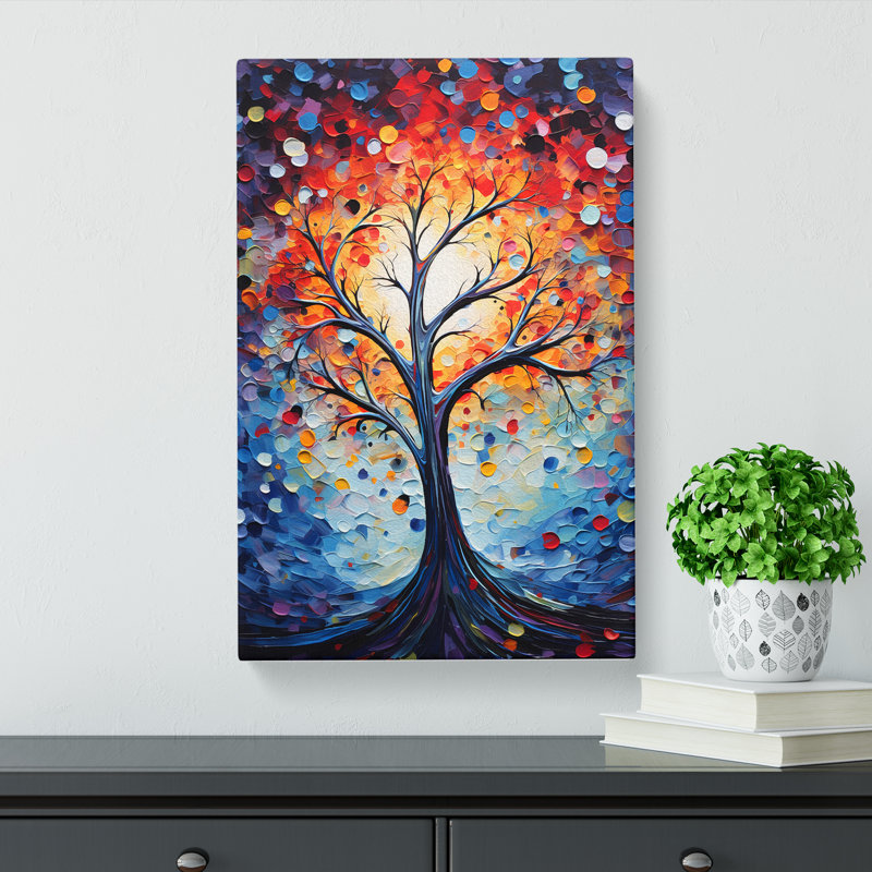 Tree Abstract - Wrapped Canvas, 76cm H x 50cm W x 3cm D