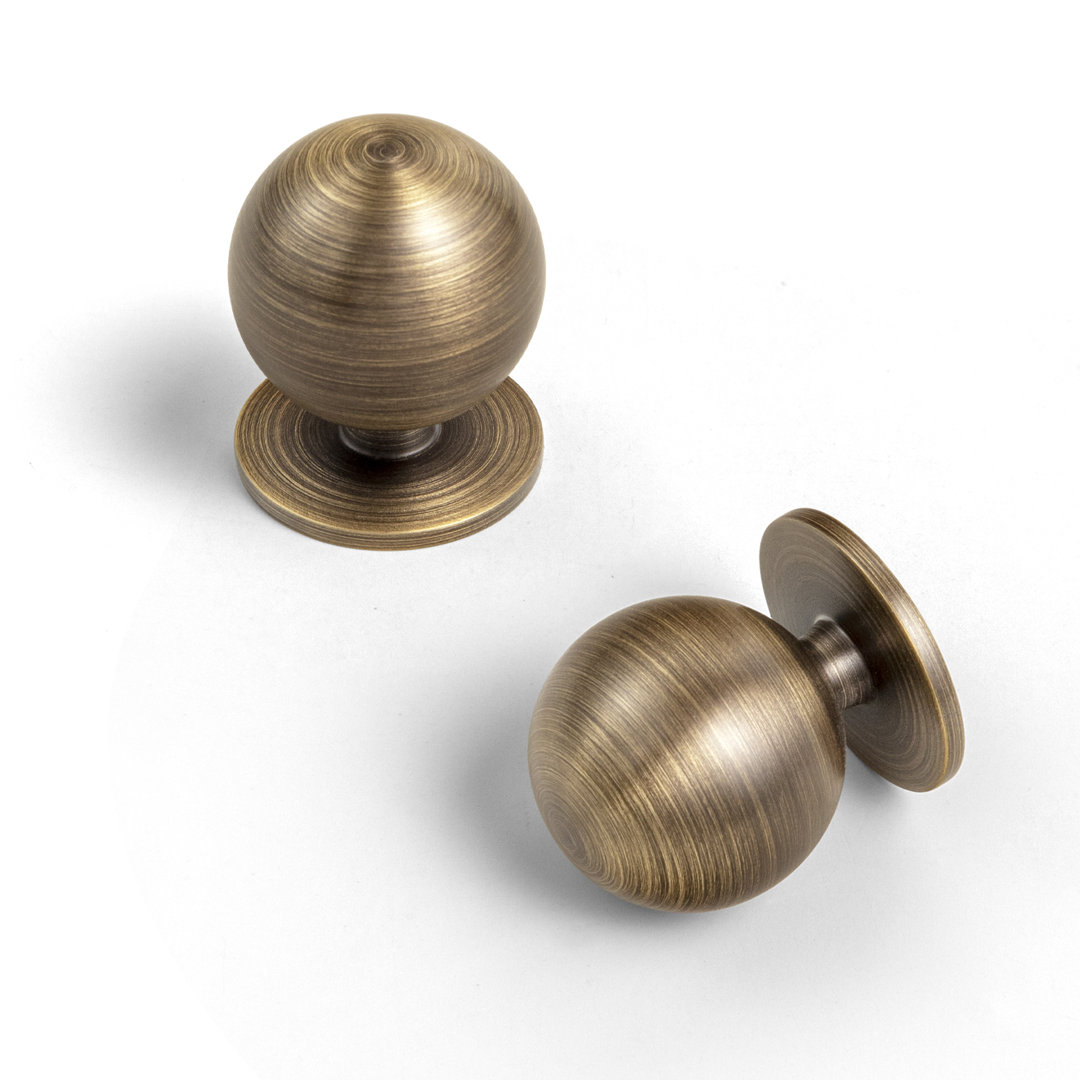 Solid Brass Round Knob (Set of 6) MECANS 