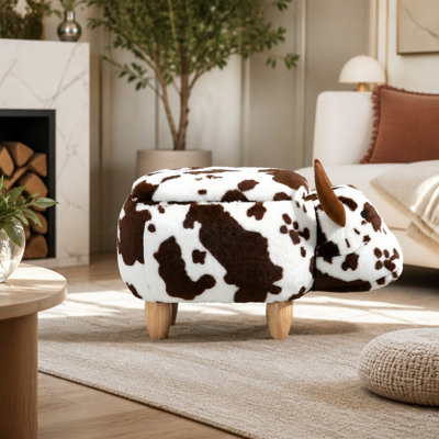 Repose-pieds avec rangement caché Bernie the Cow