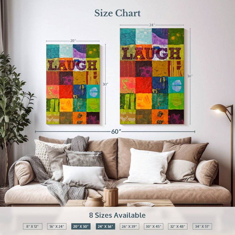 Ashelle Laugh Patchwork, H 36 po x l 24 po