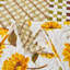 Ensemble de courtepointe réversible 100% coton jaune / vert-1102257469