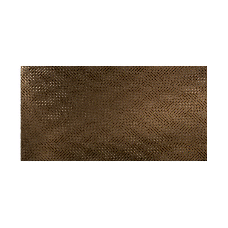Panneau mural décoratif en vinyle 4 pi x 8 pi FASÄDE, Bronze huilé