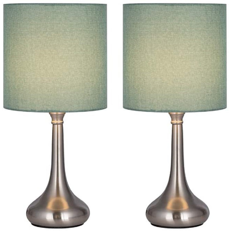 Ensemble de lampe de table 15,25 "Briggston, Bleu, Argent