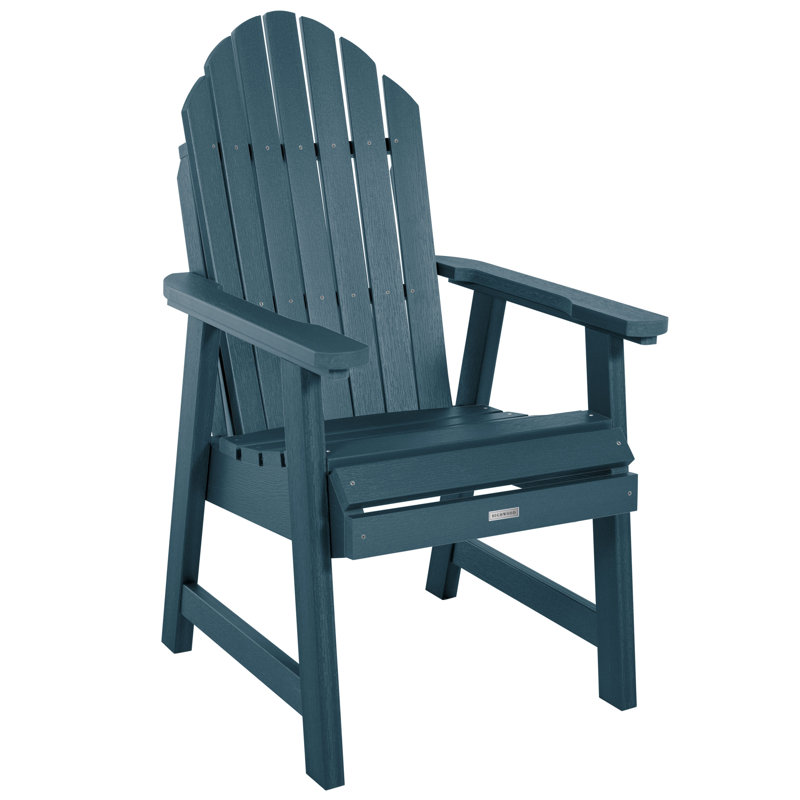 Anette Outdoor Adirondack Chair With Table, Nantucket Blue