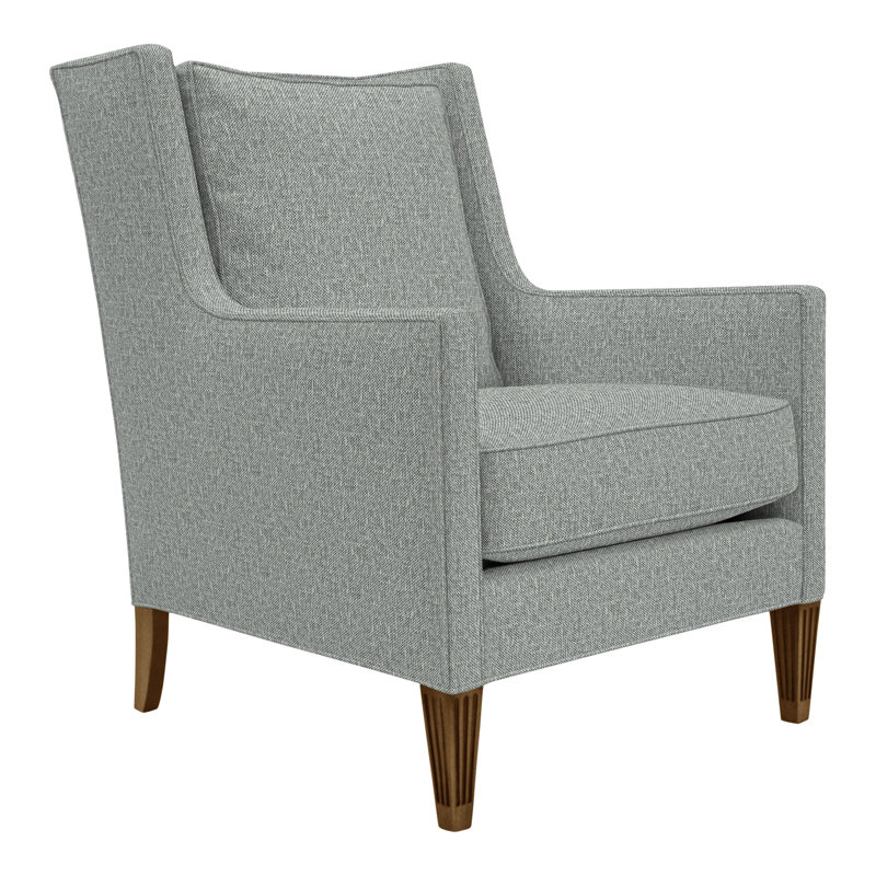 Alec Wingback Chair, No, Impala Linen, Casa Blanca
