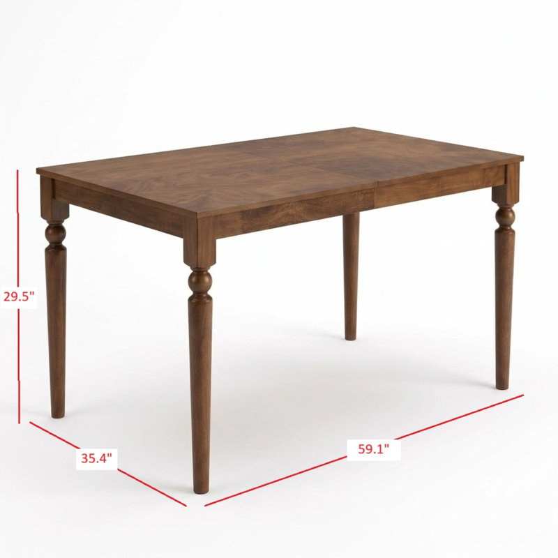 Table de salle à manger Pryor, Brun