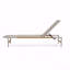 Ensemble de 2 chaises longues d'extérieur, aluminium
