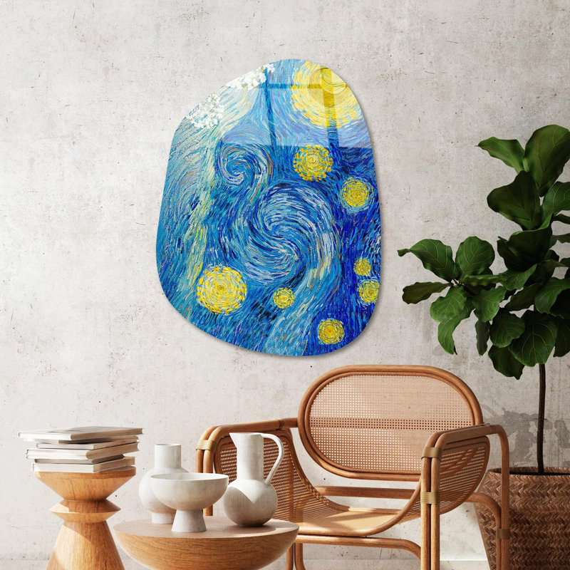 Stunning Decorative Tempered Glass Painting, 19.7 x 27.6 inches | 100% Tempered Glass, Thickness: 0.16 inches | Fade-Resistant Back Surface Print, Vivid Colors That Last | Perfect for Home & Office Decor
