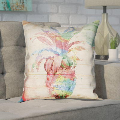 Coussin d'extérieur Colorful Pineapple
