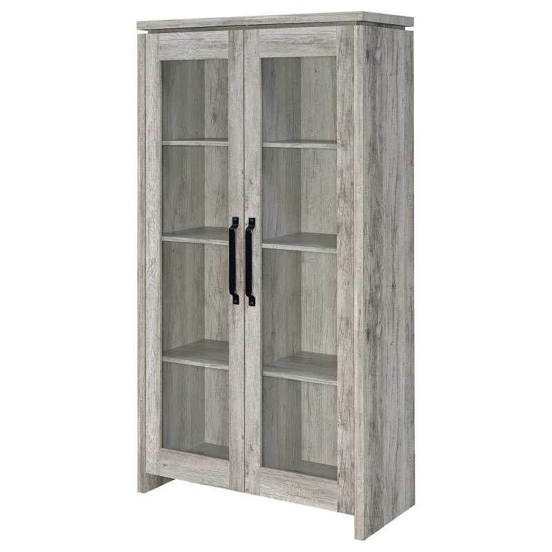 Armoire haute en bois d'ingénierie Myerson Grey Driftwood
