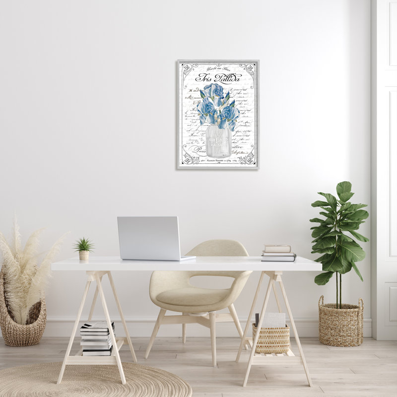 Délicat bouquet de fleurs d'iris, H 30 po x l 24 po x P 1,5 po, Estampe numérique Farmhouse