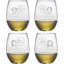 Ensemble de 4 verres à vin sans pied 21 oz