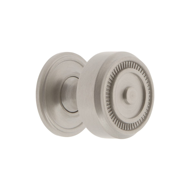 Soleil Cabinet Knob, Satin Nickel