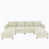 Tissu blanc antique sélectionné