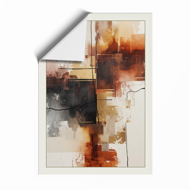 Warm Abstractions Abstract - Print, Unframed, A4 - 29.7 x 21.0 cm