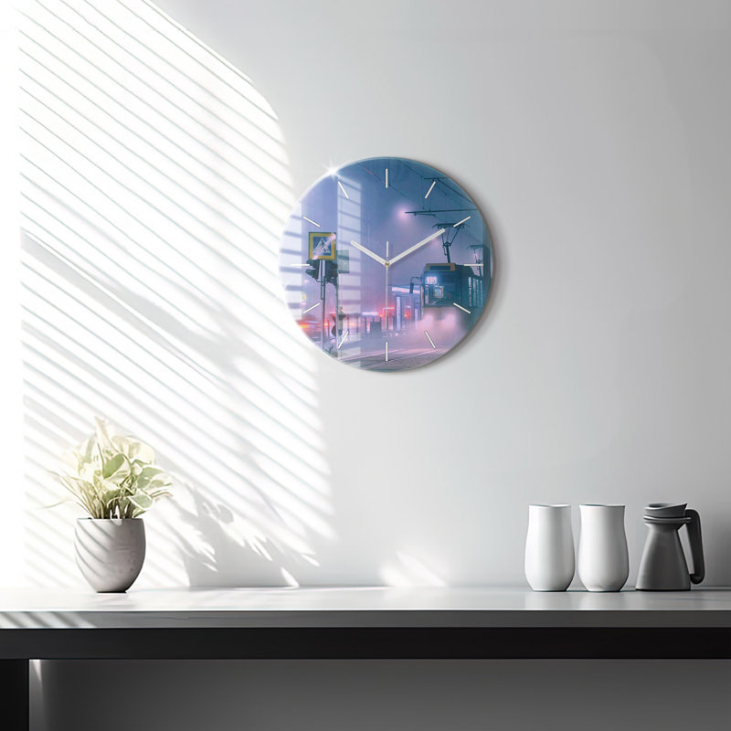 Glass Wall Clock