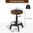 Grampian Swivel Adjustable Height Counter Stool with Metal Frame