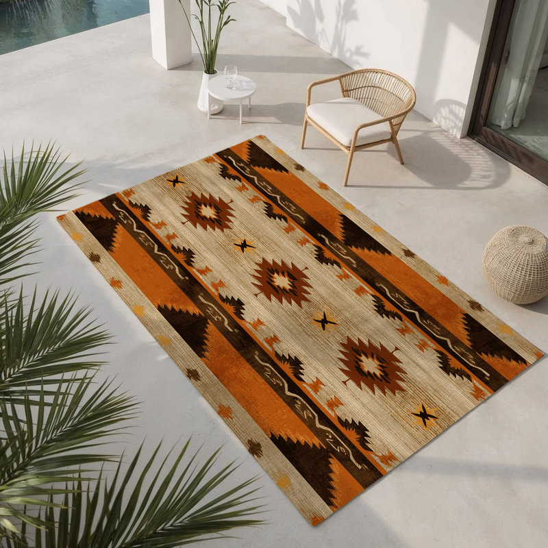 Tapis intérieur et extérieur Sunlit Labyrinth, Rectangle 1 pi 6 po x 2 pi 6 po