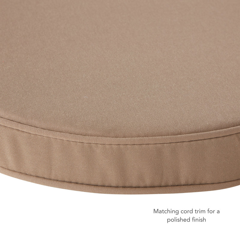 Outdoor Round Dining Chair Seat Pad, Indigo
