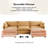Redenius 4-Piece 112'' Upholstered L-Shape Sectional-1169641726